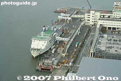 Ferry to Sado island.
Keywords: niigata toki messe convention center observation deck river