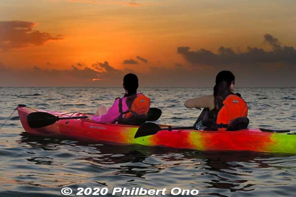 A few clouds, but the sunrise was getting to be nice.
Keywords: okinawa Iriomote Maira River sunrise kayak canoe japanriver