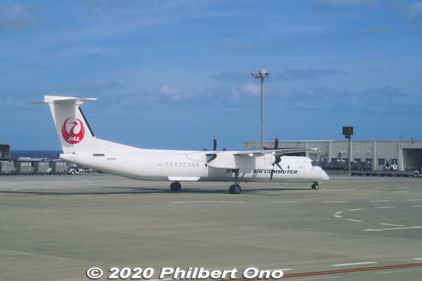 RAC (Ryukyu Air Commuter) prop plane.
Keywords: okinawa Ishigaki Airport
