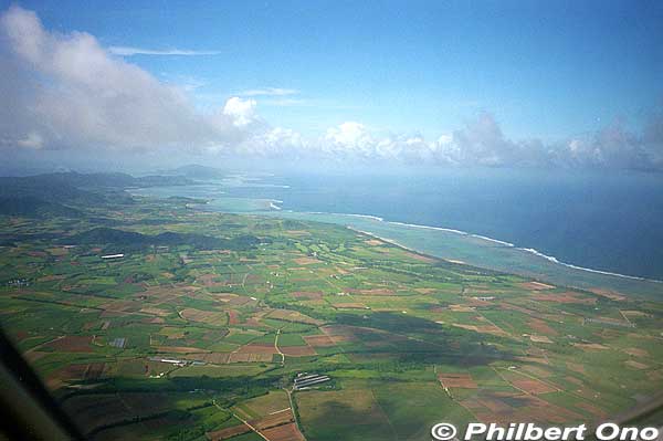 The center of this photo shows the site where the new airport was going to be built.
Keywords: okinawa Ishigaki aerial view