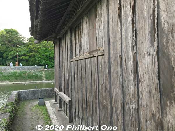 Benzaiten-do Hall wall.
Keywords: okinawa naha shuri shurijo castle gusuku