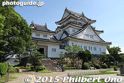 Kishiwada Castle tower (donjon). 
Keywords: osaka kishiwada castle