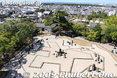 Kishiwada Castle stone garden.
Keywords: osaka Kishiwada Castle