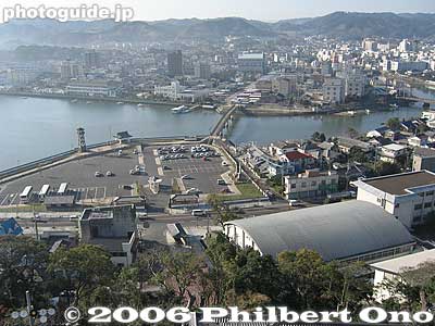 View of bridge to the castle
Keywords: saga prefecture karatsu castle