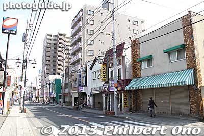 Odori main street in Hanno, leading to JR Higashi Hanno Station.
Keywords: saitama hanno