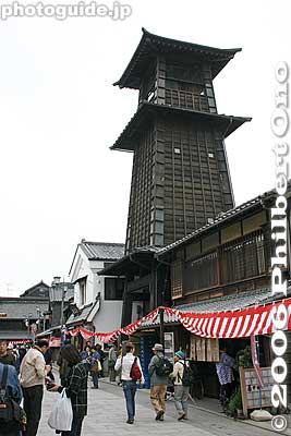 Toki no Kane, Time Bell Tower, symbol of Kawagoe. Part of Kawagoe's National Important Traditional Townscape Preservation District (重要伝統的建造物群保存地区). 時の鐘
Keywords: saitama kawagoe