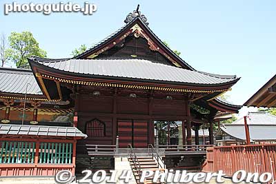 Front part of the Honden Hall.
Keywords: saitama kumagaya Menuma Shodenzan Kangiin temple