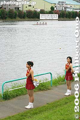 Waseda Univ. cheering section.
Keywords: saitama toda boat rowing race regatta university