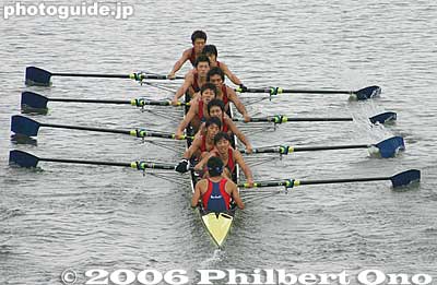 Kyoto Univ.'s Dark Blue Blades (came in 5th place)
Keywords: saitama toda boat rowing race
