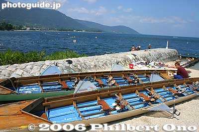 Two boats will lie here overnight.
Keywords: shiga lake biwako shuko rowing around