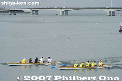 The regatta was set for 300 meters. It was a hot, summer day.
Keywords: shiga otsu lake biwa regatta boat race