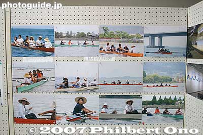 13th panel showing photos of Kyoto University Rowing Club rowing around Lake Biwa in Aug. 2006.
Keywords: shiga lake biwa rowing song photo exhibition gallery