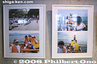 On the wall, I had ten frames containing two A4-size photos each.
Keywords: shiga lake biwa rowing song photo exhibition gallery