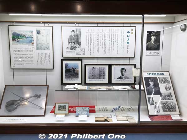 Exhibit for Oguchi Taro who composed the song.
Keywords: shiga takashima imazu lake biwa rowing song biwako shuko no uta museum