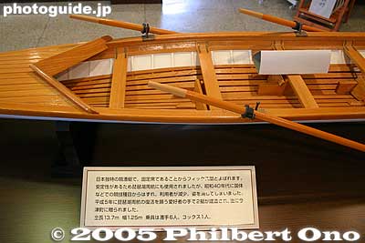 Model of fixed-seat boat
Keywords: shiga takashima imazu lake biwa rowing song biwako shuko no uta boating museum