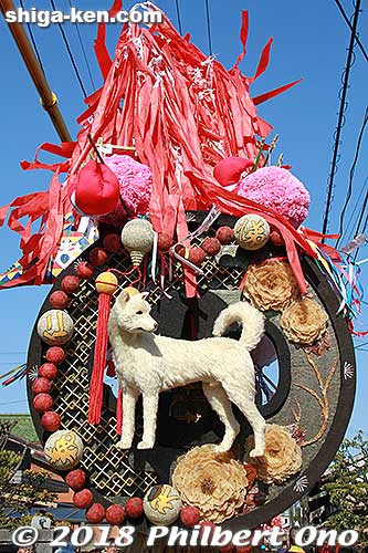 Ikeda-machi float. 池田町
Keywords: shiga omi hachiman sagicho matsuri festival float 2018 dog