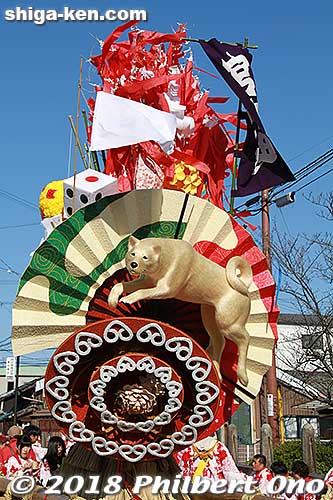 Miyauchi-cho float 宮内町
Keywords: shiga omi hachiman sagicho matsuri festival float 2018 dog
