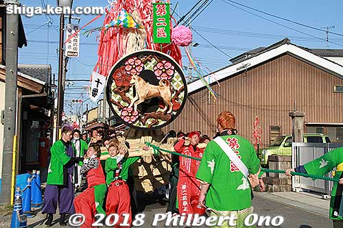 Dai-niku float 第二区
Keywords: shiga omi hachiman sagicho matsuri festival float 2018 dog