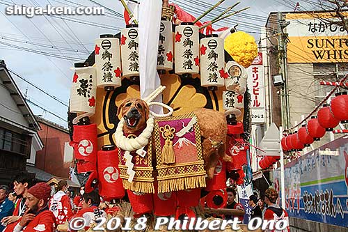 Dai-ikku float. 第一区
Keywords: shiga omihachiman sagicho matsuri festival float 2018 dog