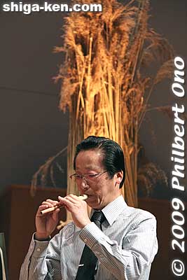 This is Mr. Kikui, the inventor of the yoshibue.
Keywords: shiga azuchi omi-hachiman bungei no sato yoshibue reed flute concert music 