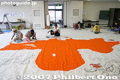 Keywords: shiga higashiomi giant kite festival making odako matsuri