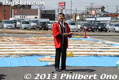 Mayor of Higashi-Omi
Keywords: shiga higashi-omi higashiomi yokaichi giant kite odako museum childrens day wishing stickers