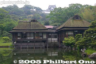 Genkyuen Garden's tea houses named Hakkei-tei.
Keywords: shiga hikone castle genkyuen japanese garden tea house
