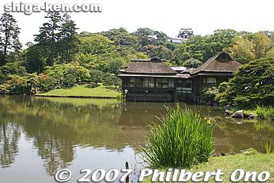 Keywords: shiga hikone castle genkyuen japanese garden tea house