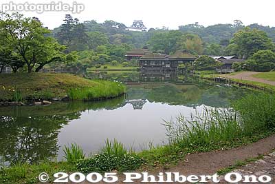 Keywords: shiga prefecture hikone castle japanese garden tea house