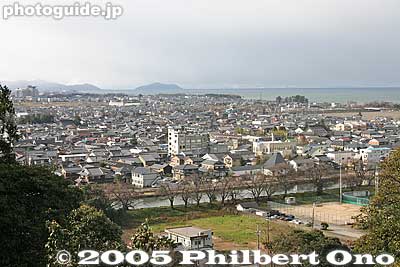 View from castle tower
Keywords: shiga hikone castle tower national treasure
