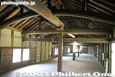Inside Nishinomaru Sanju-yagura turret. (Important Cultural Property)
Keywords: shiga hikone castle