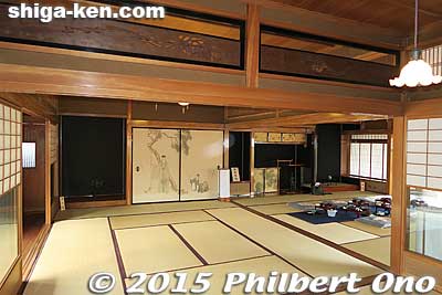 Japanese-style rooms.
Keywords: shiga hino-cho house home omi hino shonin merchant Furusato-kan