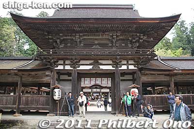 Romon Gate of Aburahi Shrine. [url=http://goo.gl/maps/ej82g]MAP[/url]
Keywords: shiga koka aburahi matsuri shrine