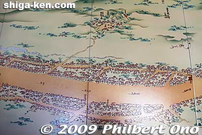 An early map of Minakuchi-juku.
Keywords: shiga koka minakuchi-juku tokaido post town 