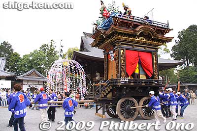 Keywords: shiga koka minakuchi hikiyama matsuri festival floats 
