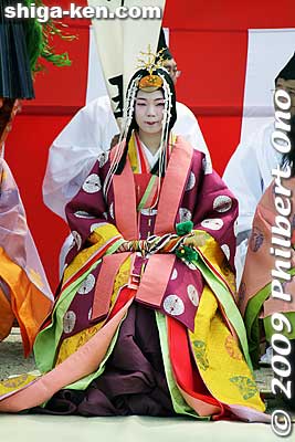 Saio princess in juni-hitoe kimono.
Keywords: shiga koka tsuchiyama saio princess procession kimono women matsuri festival kimonobijin