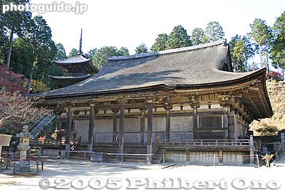 Jorakuji Hondo hall, a National Treasure in Konan, Shiga. The pagoda on the left is also a National Treasure. The original temple burned down in 1360, and rebuilt the same year.
Keywords: shiga prefecture konan tendai buddhist temple national treasure shigabestkokuho