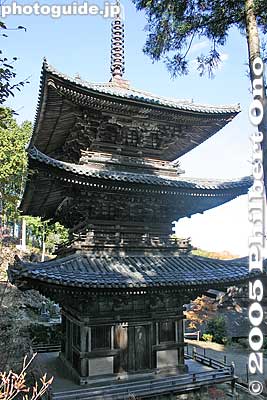 Jorakuji's Three-story pagoda is also a National Treasure Built in 1400.
Keywords: shiga prefecture konan tendai buddhist temple national treasure japantemple shigabestkokuho