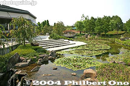 Water lilies and Lotus Pavilion.
Keywords: shiga prefecture kusatsu lotus flower