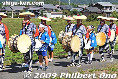 Asahi Honen Taiko Odori dancers.
Keywords: shiga maibara taiko odori dancers drum 