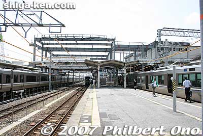 The new Maibara Station building being built in late May 2007.
Keywords: shiga maibara station
