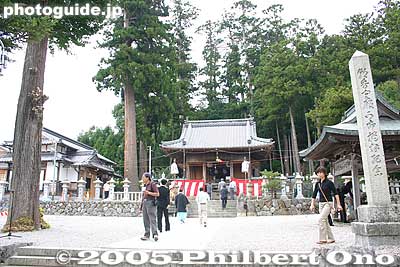 Shrine grounds where the taiko drum dance is performed
Keywords: shiga prefecture maibara ibuki taiko drum festival