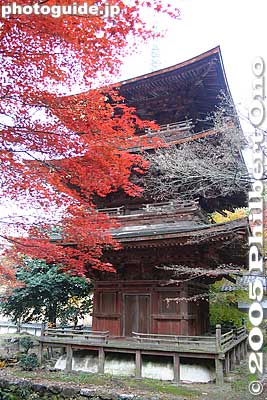 Kiyotaki Tokugen-in temple's three-story pagoda
Keywords: shiga maibara kashiwabara kiyotaki tokugen-in temple kyogoku clan fall foliage autumn leaves pagoda japantemple