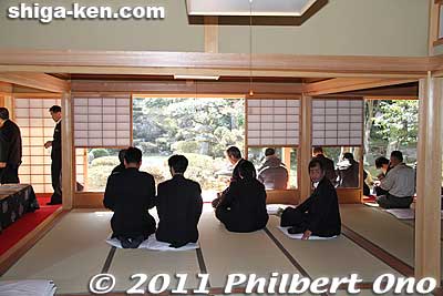 Tokugen-in is the family temple of the Kyogoku Clan. Inside the Kyakuden (Guest Hall). 客殿
Keywords: shiga maibara kashiwabara kiyotaki tokugenin tendai buddhist temple