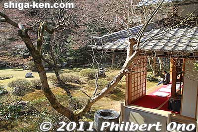 Guest Hall and garden at Tokugen-in temple.
Keywords: shiga maibara kashiwabara kiyotaki tokugenin tendai buddhist temple
