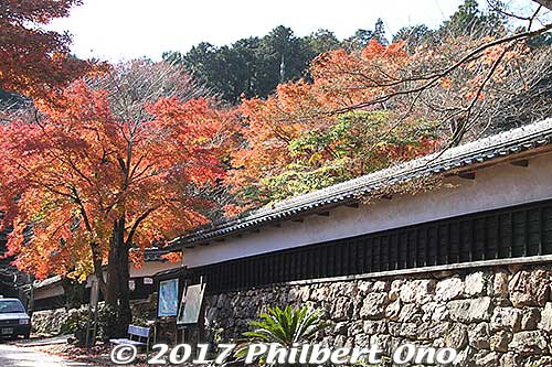 In Sept. 2018, this front wall of Tokugen-in temple collapsed due to a strong typhoon.
Keywords: shiga maibara kashiwabara kiyotaki tokugen-in temple fall foliage autumn leaves momiji red maples
