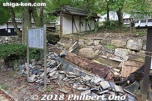 Keywords: shiga maibara kashiwabara kiyotaki tokugen-in temple collapsed wall
