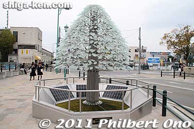 Tree decoration at Nagahama Station in 2011.
Keywords: shiga nagahama JR train station
