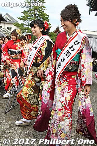 Miss Biwako Kimono.
Keywords: shiga nagahama shusse matsuri festival kimono ladies women