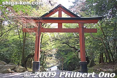 Hiyoshi Taisha's Sanno Torii rear view.
Keywords: shiga otsu shinto hiyoshi taisha shrine shigabesthist